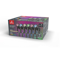 Projecteurs à DEL à 6 têtes intelligents Wi-Fi pour l'extérieur Globe Electric Front_Three_Fourths_Angled_Left