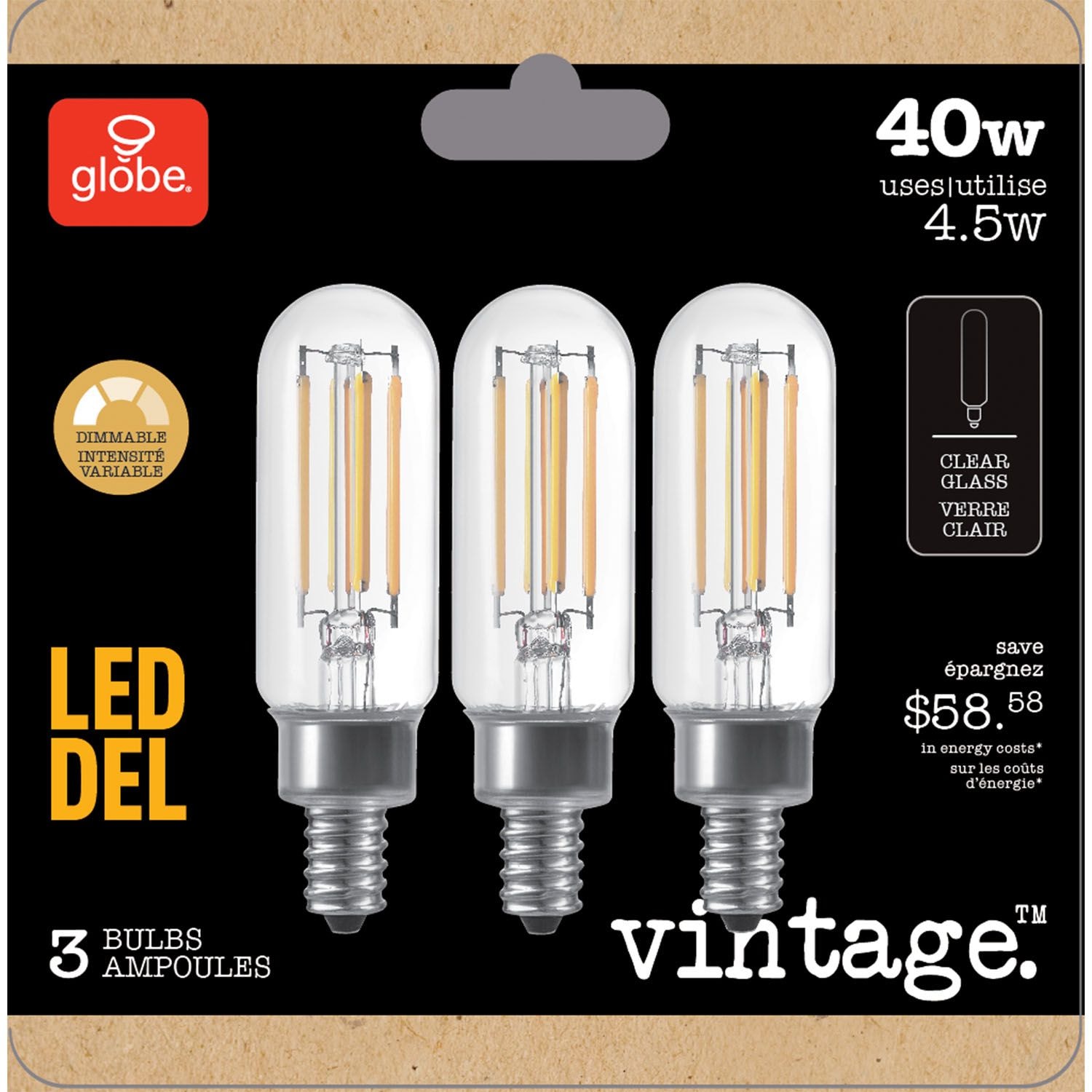 Globe 40W T8 LED Warm White Bulb Canadian Tire