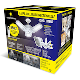 Lampe de garage à DEL Bright Living, blanc Front_Three_Fourths_Angled_Left