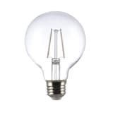 Ampoule à filament blanc transparent à DEL à intensité variable à culot G25 NOMA série Designer E26, 350 lumens, blanc chaud, 40 W, paq. 2 Front_Flat