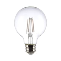 Ampoule à filament blanc transparent à DEL à intensité variable à culot G25 NOMA série Designer E26, 500 lumens, blanc chaud, 60 W, paq. 2 Front_Flat