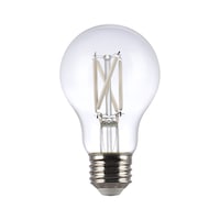 Ampoule à filament blanc transparent à DEL à intensité variable à culot E26 NOMA série Designer A19, 800 lumens, blanc chaud, 60 W, paq. 2 Front_Flat
