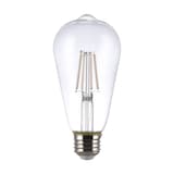 Ampoule à filament blanc transparent à DEL à intensité variable à culot E26 NOMA série Designer ST19, 500 lumens, blanc chaud, 60 W, paq. 2 Front_Flat