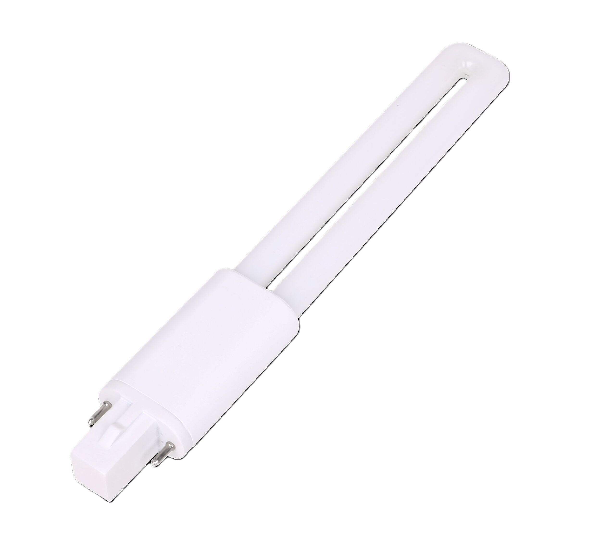 Globe Electric Globe 11W Pl-S LED Tube Light Bulb, 4100K, 850 Lumens, Daylight Front_Angled_Left