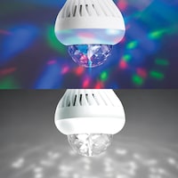 Ampoule à DEL de fête 2-en-1 en forme de diamant avec 2 effets lumineux NOMA, multicolore Bottom_Plunge