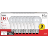 Feit Electric A19 Non-Dimmable LED Light Bulbs, 800 Lumens, Warm White, 60W, 8-pk Front_Elevated