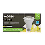 NOMA PAR20 E26 Base Dimmable LED Flood Light Bulbs, 3000K, 500 Lumens, Soft White, 50W, 3-pk Front_Flat