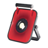Globe Electric Portable LED Work Light with Bluetooth Speaker Front_Angled_Left