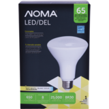 NOMA BR30 E26 Base Dimmable LED Light Bulb, 2700K, 650 Lumens, Soft White, 65W Front_Flat