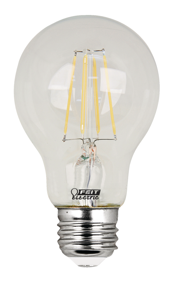 Feit Electric A19 Dimmable Clear Led Filament Light Bulbs 750 Lumens