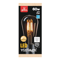 Globe Electric  ST19 Vintage Household Dimmable LED Light Bulb, 500 Lumens, 60W
