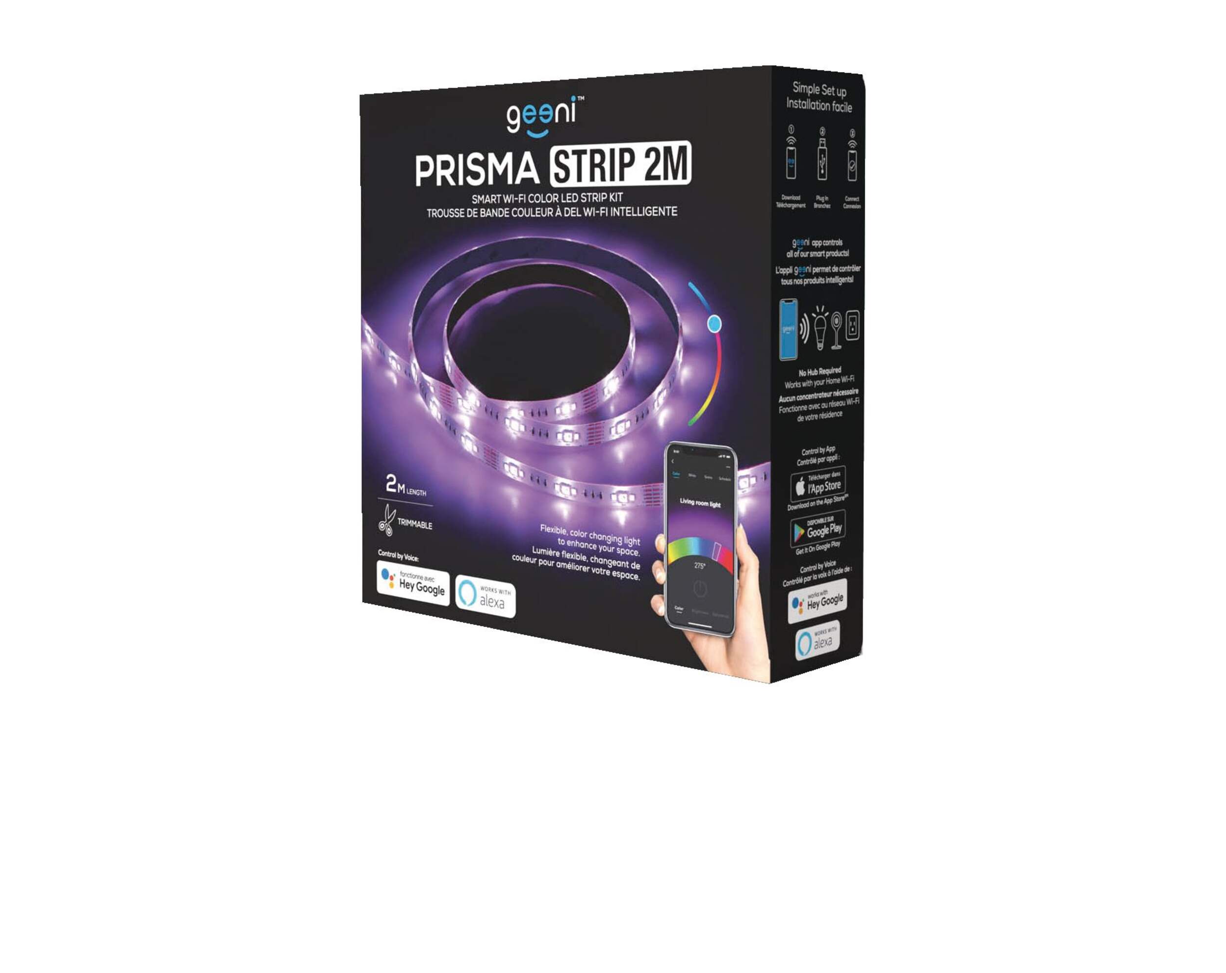 Geeni Prisma Smart WiFi LED Light Strip, WeatherResistant, 1500