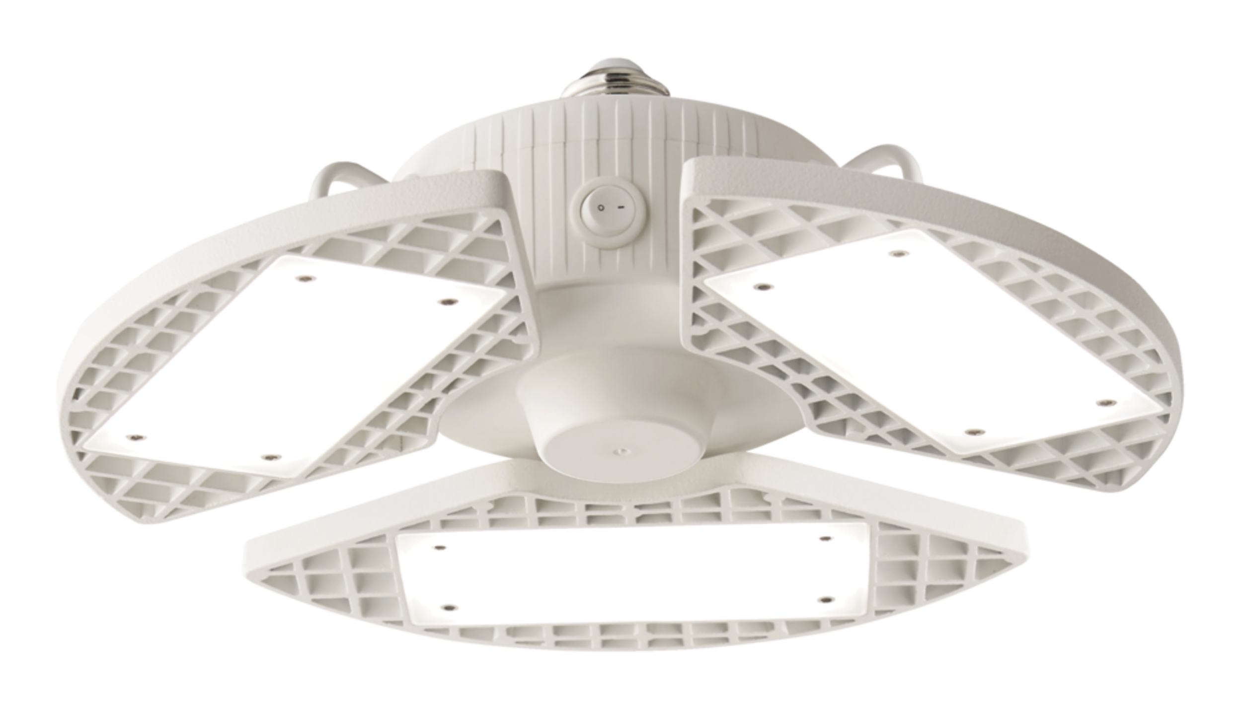 Garage Light with 3 Light Blades, 800 Lumens, Daylight, 400W Bottom_Plunge