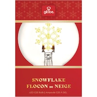 Globe LED Snowflake Bulb