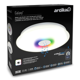 Artika Galaxy Smart LED Ceiling Light Fixture with Speaker, Bluetooth&nbsp; Front_Angled_Right