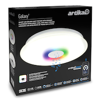 Lampe à DEL encastrée à couleur RVB changeante et Bluetooth Artika Galaxy Front_Angled_Right
