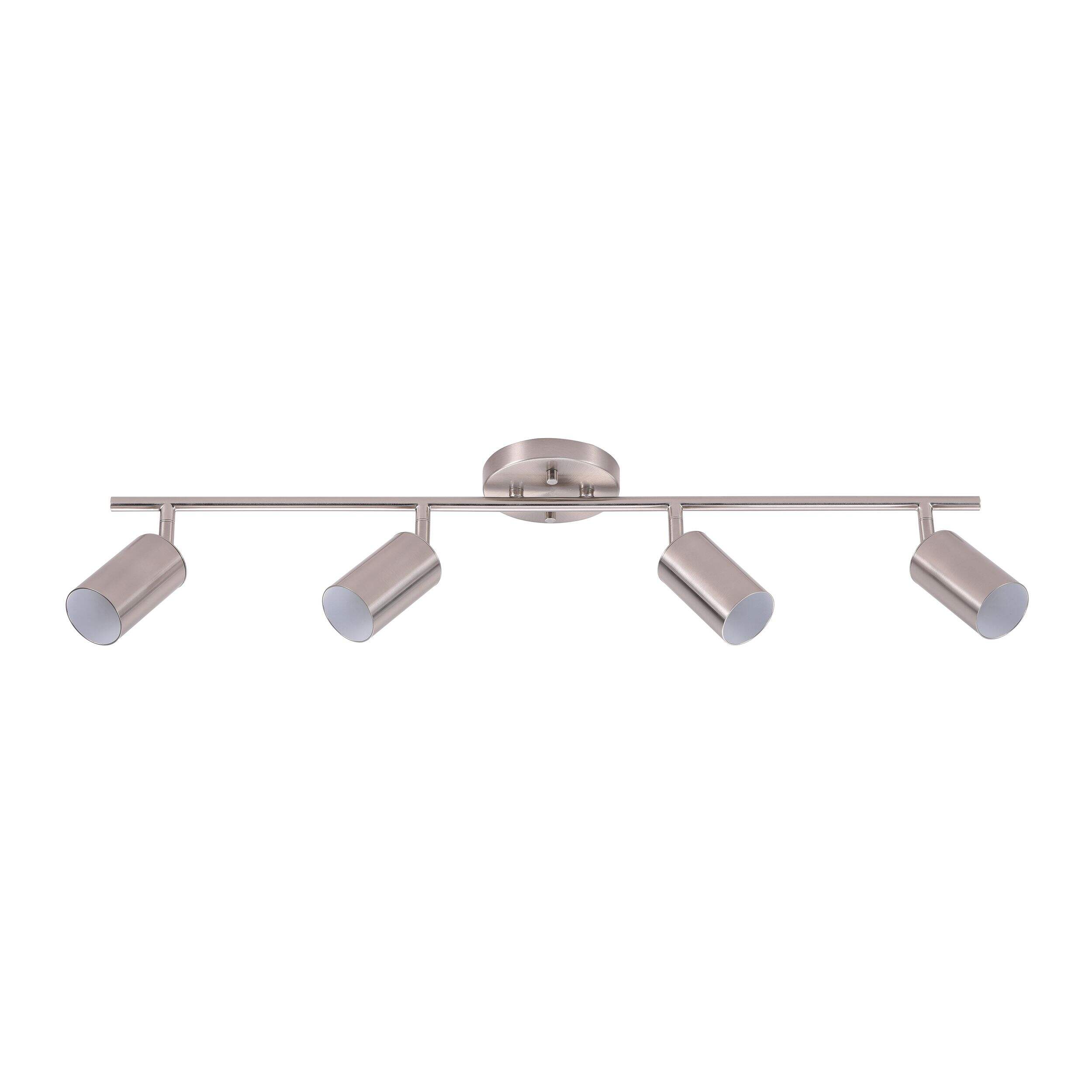 CANVAS Winslow 4-Light Track Light Fixture, Satin Nickel Front_Flat