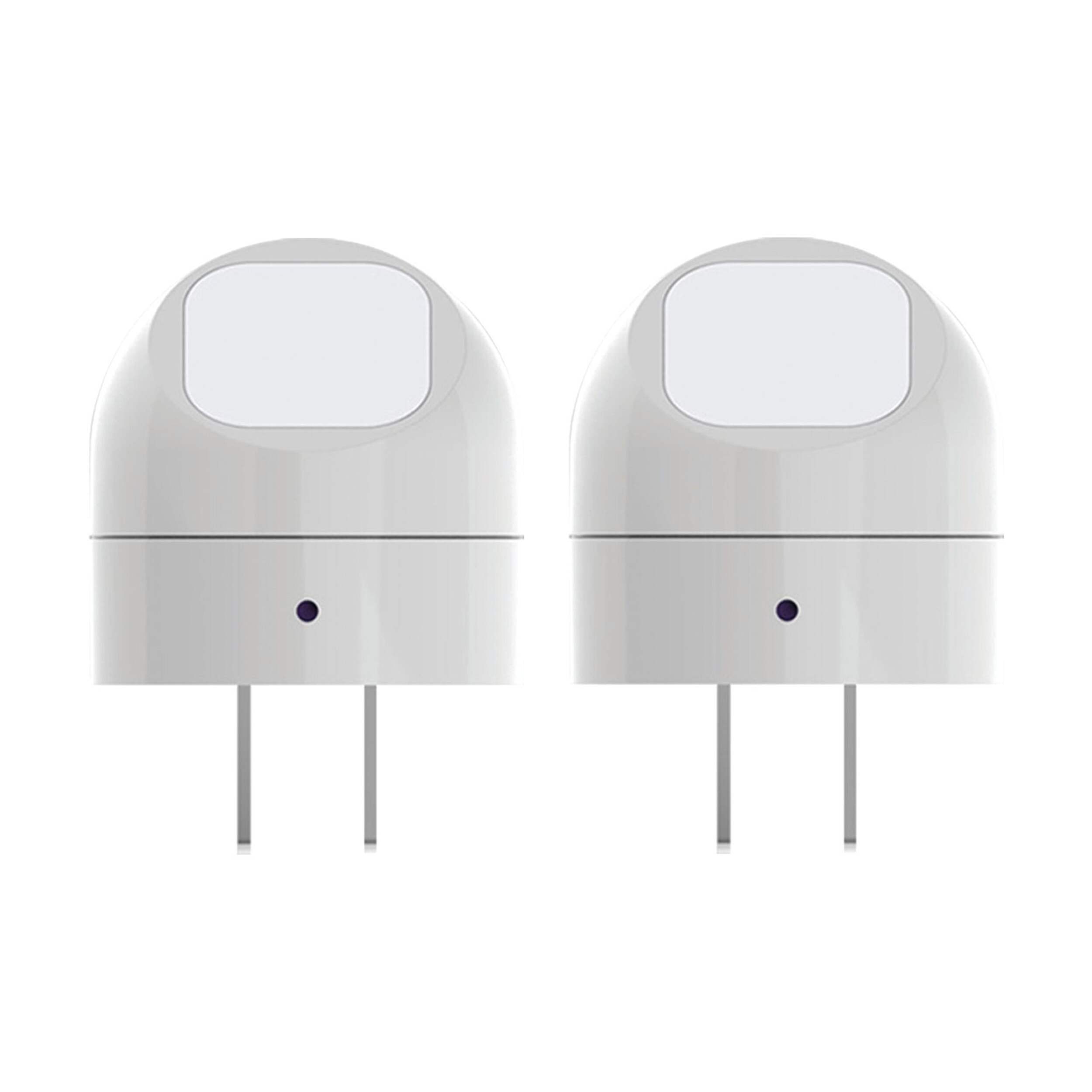 Globe Electric Guide Light LED Night Lights, White, 2-pk Front_Flat