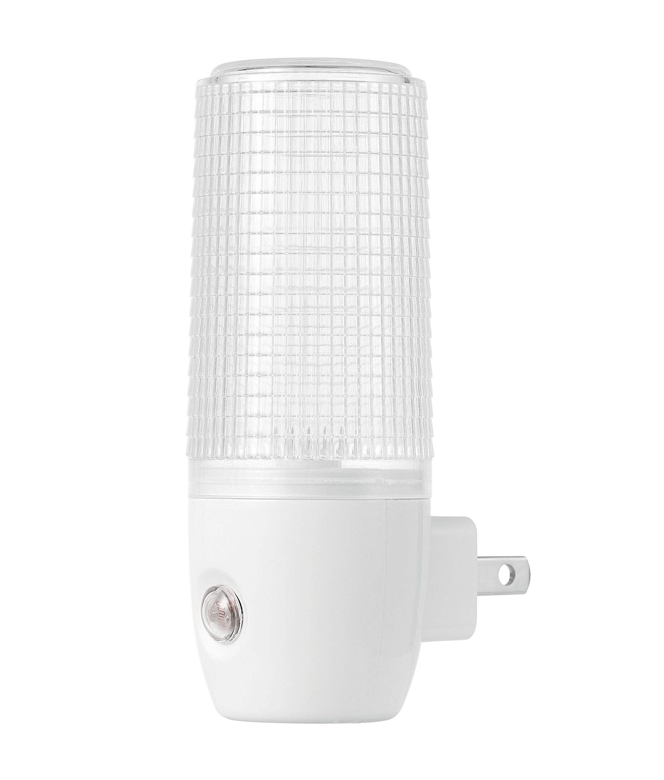 Veilleuses automatiques à DEL Globe Electric, étain, paq. 2 Front_Flat