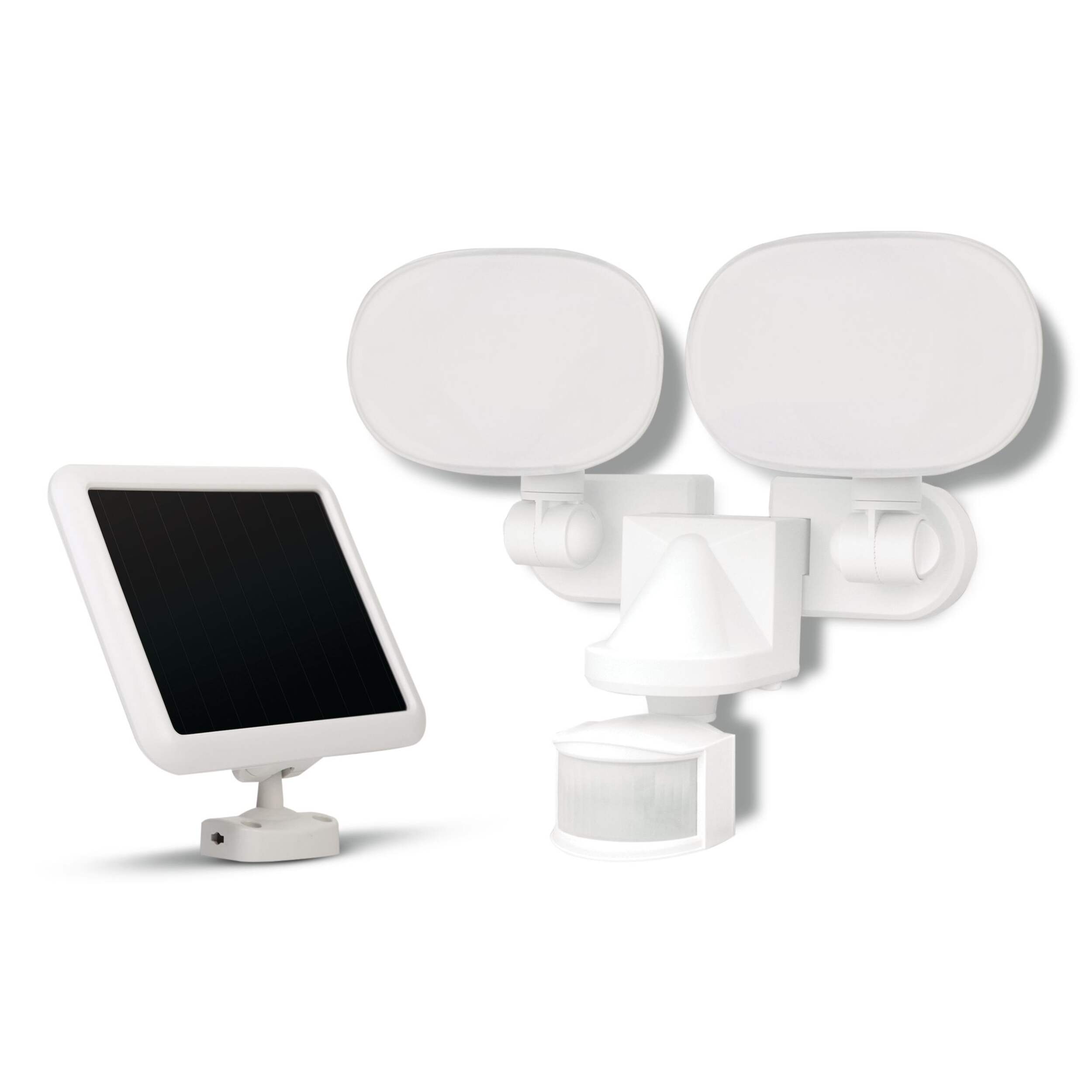 Sunforce 1000 Lumens Solar Outdoor Motion Sensor Light with Corner Mount Composite_or_Mixed