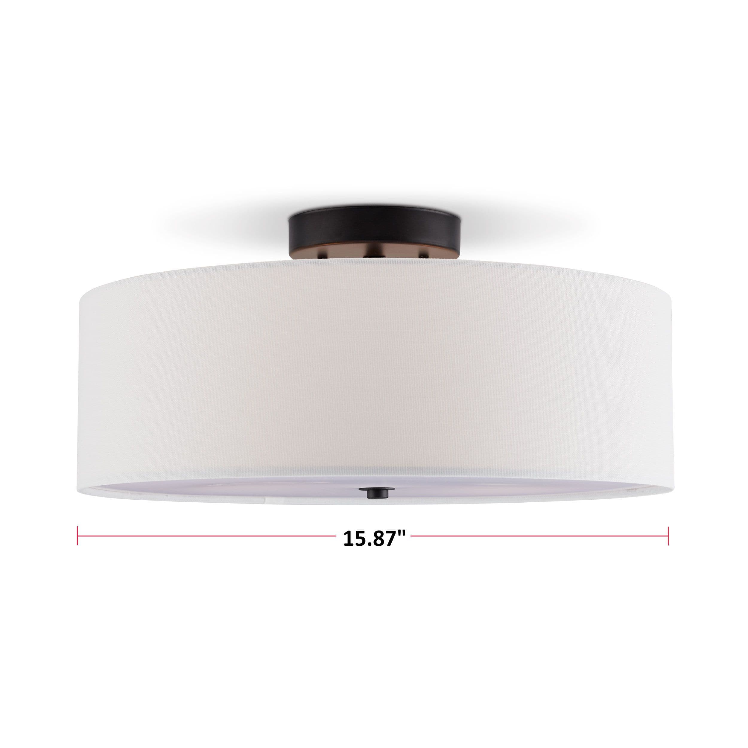 White semi flush mount 2024 ceiling light