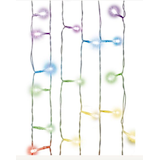 Rideau lumineux en cascade West & Arrow Merkury, 96 DEL, arc-en-ciel CloseUp