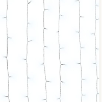 Rideau lumineux en cascade West & Arrow Merkury avec 96 DEL, blanc chaud CloseUp