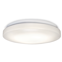 NOMA LED Flush Mount Ceiling Light Fixture, White, 10-in Bottom_Plunge