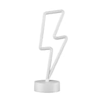 Globe LED Neon Lightning Light, LED Battery-Operated Table Lamp, 3W Front_Flat