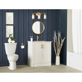 CANVAS Fabric Machine Wash Shower Curtain, White, 72-in x 72-in Front_Angled_Right