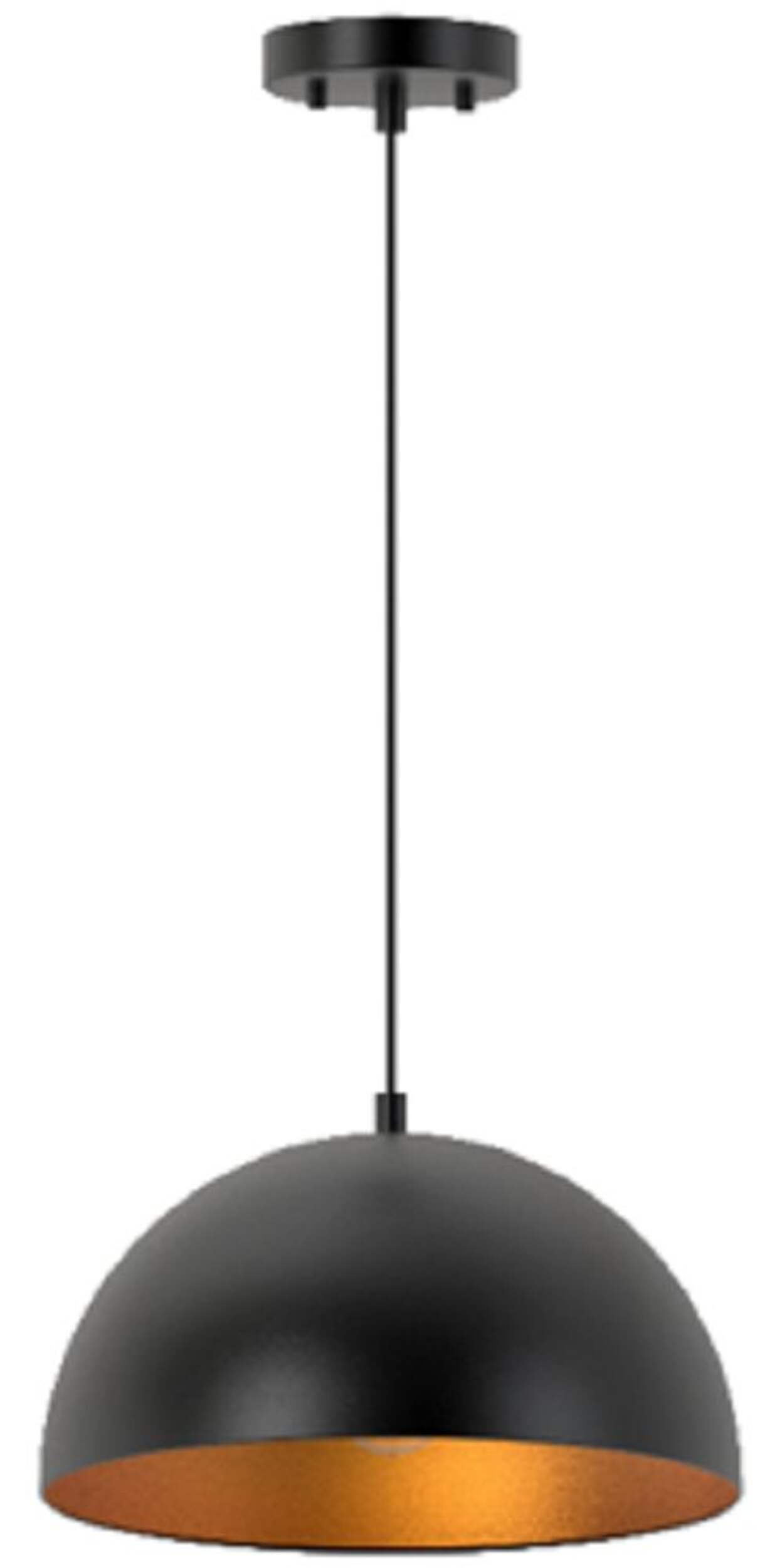 Luminaire suspendu CANVAS, noir mat Front_Elevated