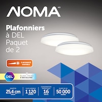Plafonnier à DEL NOMA, blanc, 10 po, paq. 2 Bottom_Plunge