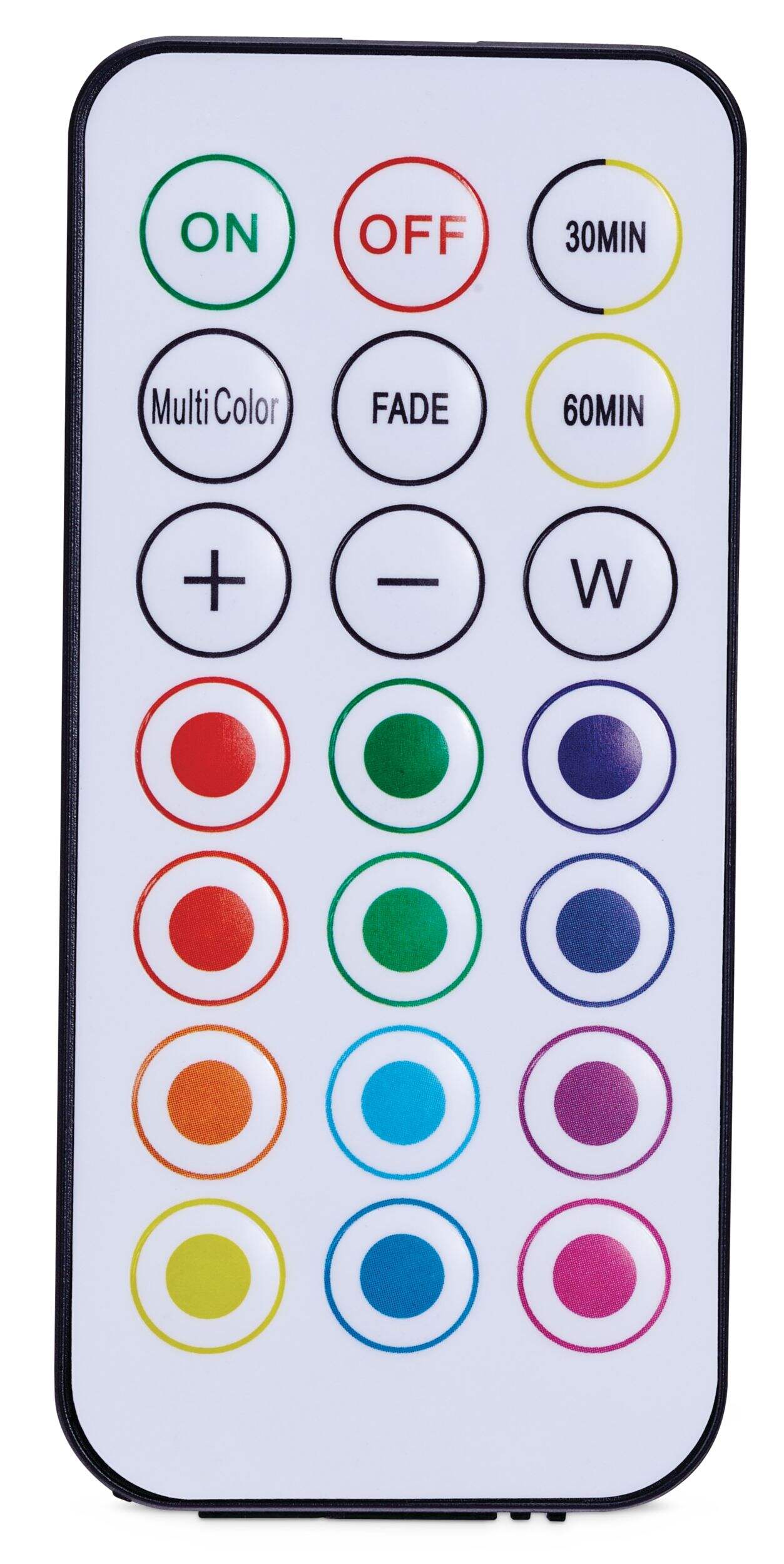 Rondelles d'éclairage à DEL NOMA RVB avec télécommande, paq. 6 Front_Flat