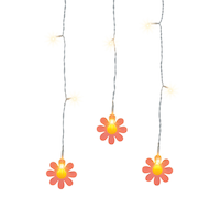 West & Arrow Merkury Battery-Operated Daisy String Lights, Warm White, 4.4-ft Front_Flat