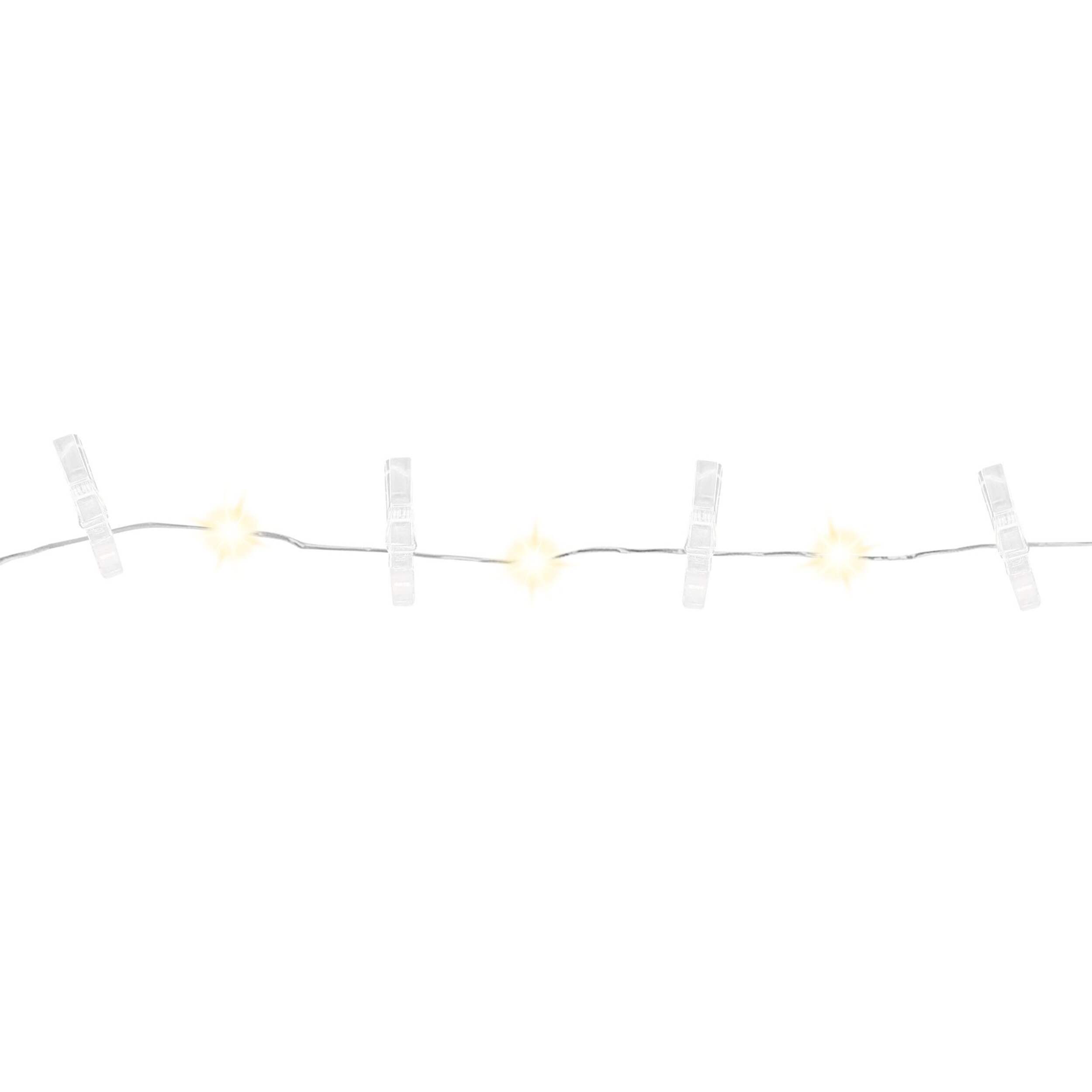 West & Arrow Merkury Battery-Operated Picture Fairy Light Clips with 36 LEDs, 15-ft Front_Flat