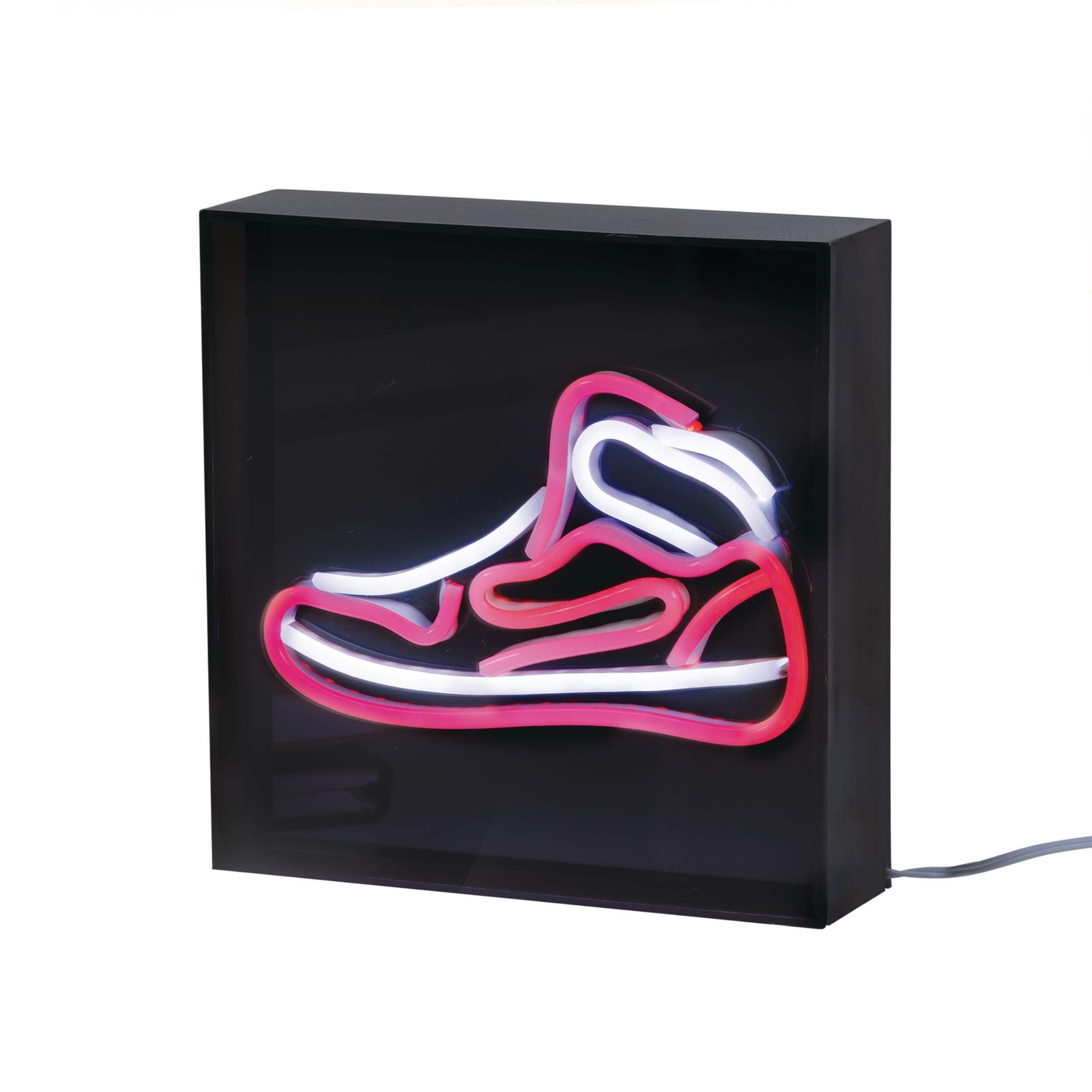 West & Arrow USB Powered LED Sneaker Wall Light Sign, 7-in Front_Angled_Left