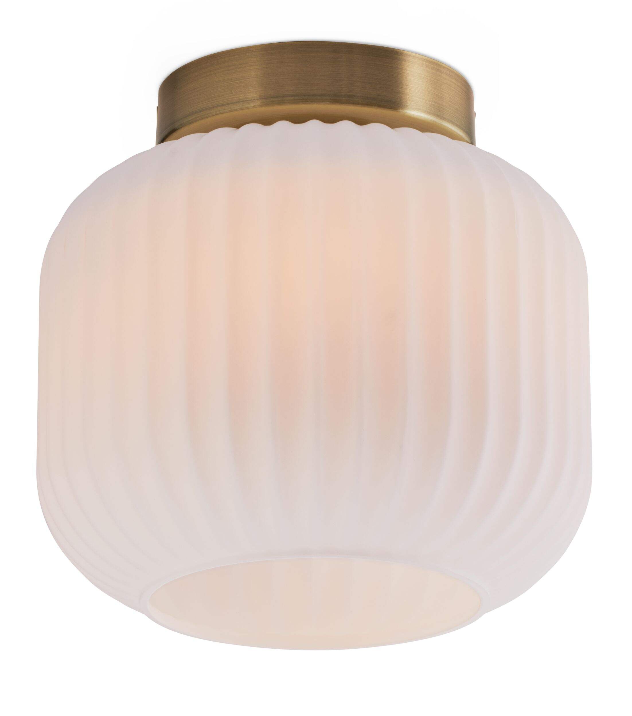 Plafonnier encastré à 1 lampe CANVAS Skye, blanc/doré Front_Elevated