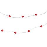 Globe Mini Heart Shaped LED String Light with 20 LEDs, 8-ft Front_Flat