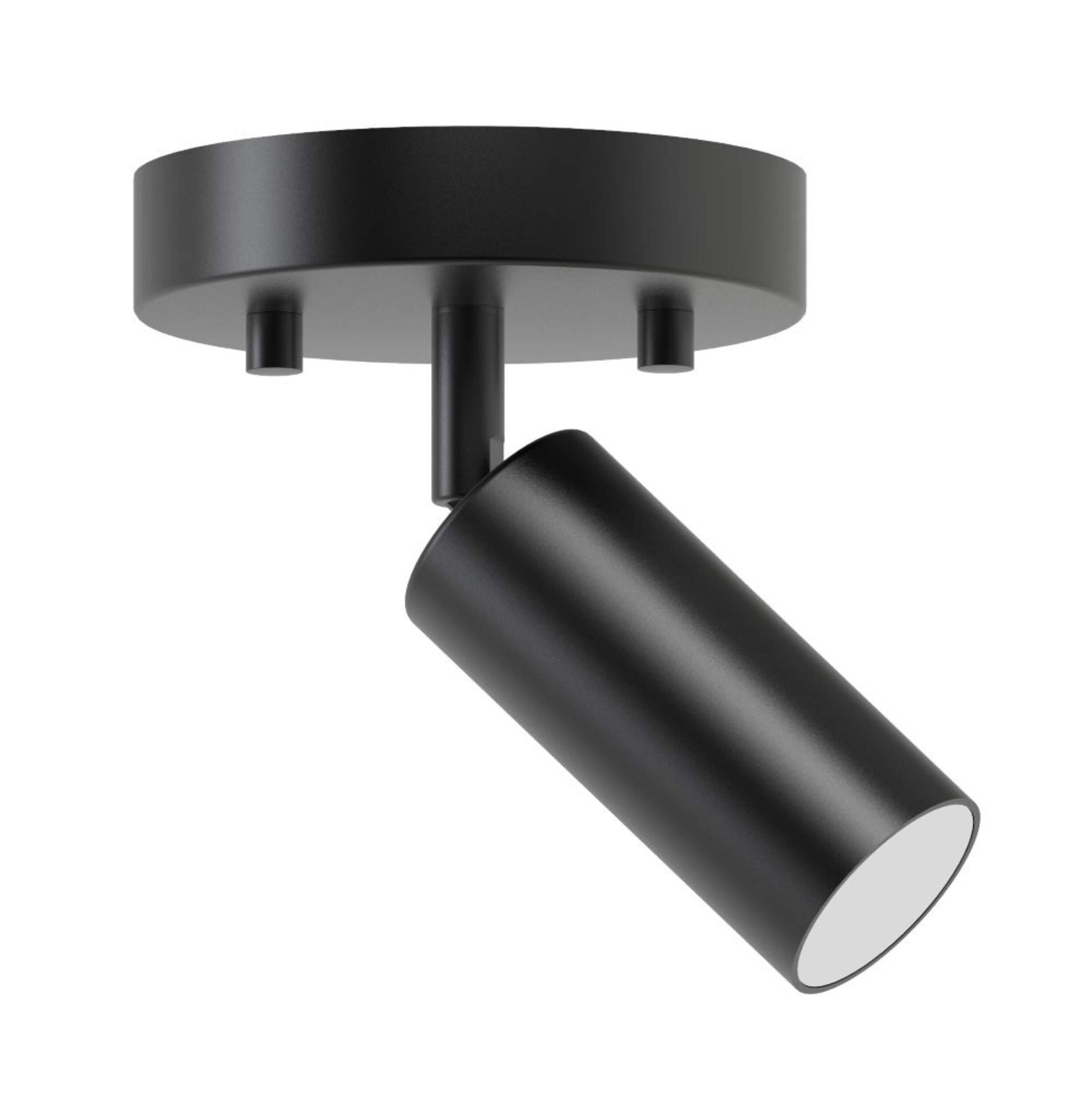 CANVAS Emerson Integrated LED 1-Light Track Light Fixture, Black Front_Angled_Right