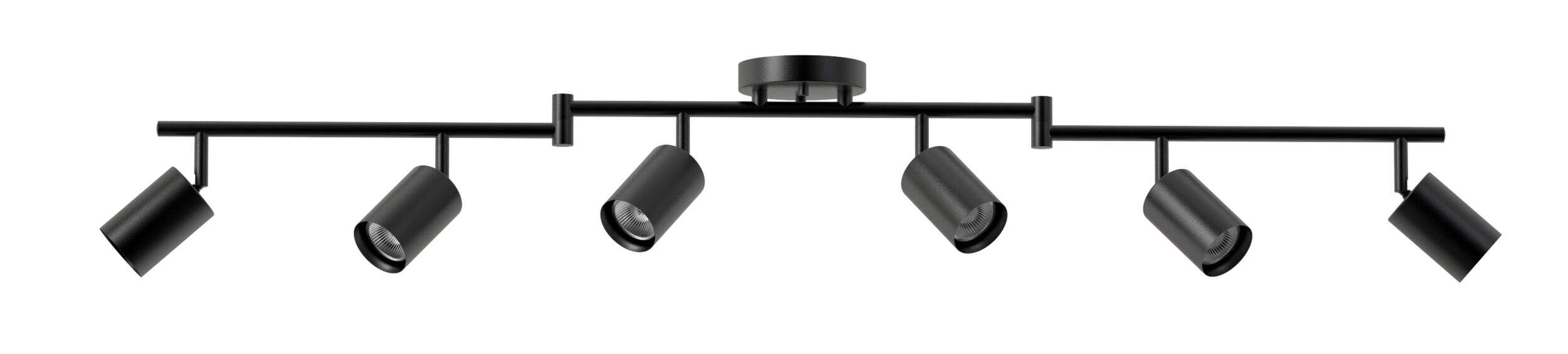CANVAS Reese 6-Light Foldable Track Light Fixture, Black Bottom_Plunge