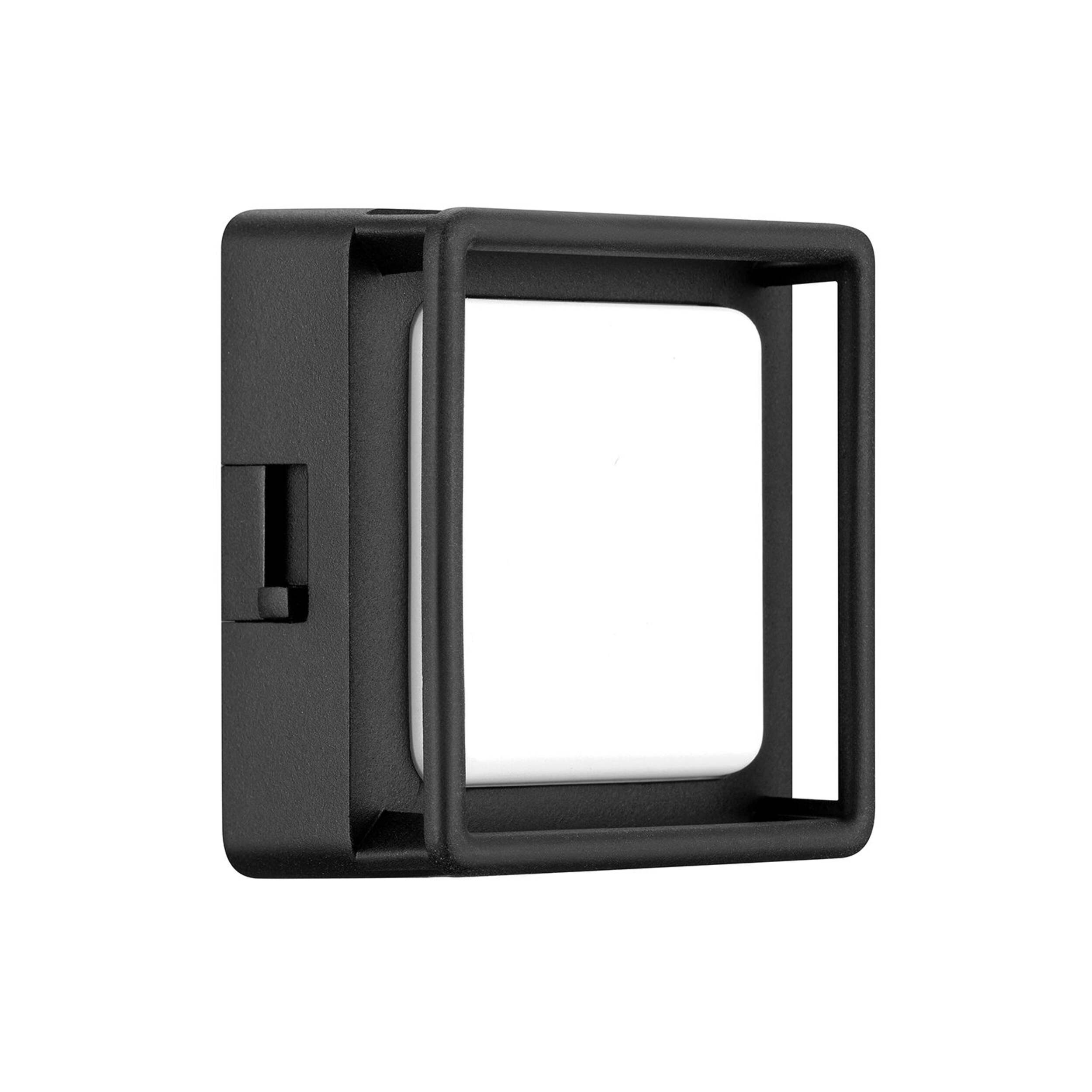 CANVAS Dusk to Dawn Dimmable Square LED Night Light, Black Front_Angled_Right