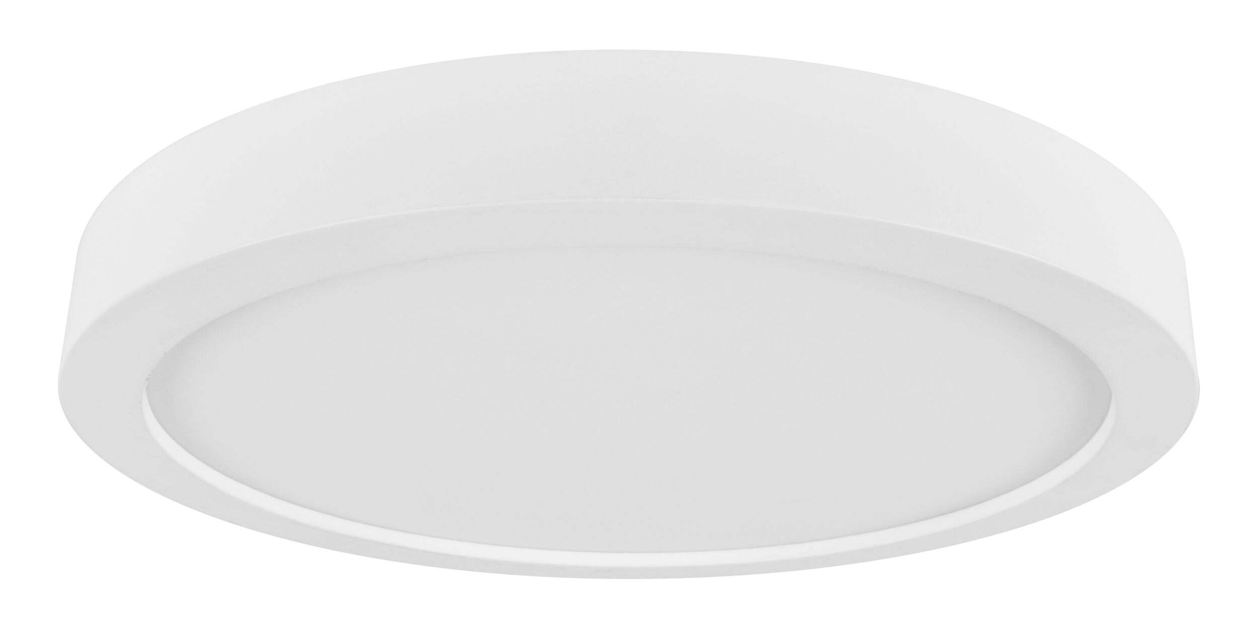 NOMA 5 CCT Round Frame Integrated LED Flush Mount Ceiling Light Fixture, White, 10-in Bottom_Plunge
