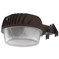 NOMA Hardwired Dusk to Dawn Integrated LED Yard Light, 4000 Lumens, Black Bottom_Plunge