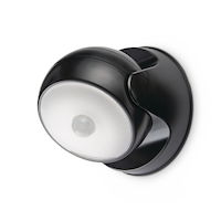 NOMA Battery-Powered Orb LED Security Light, 250 Lumens Front_Angled_Left