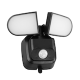 Lampe de sécurité à DEL NOMA à 2 têtes, fonctionnement à piles, détection de mouvement, 600 lumens, noir Front_Angled_Right