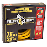 Yellow Jacket 25-ft 10/4 30 Amp Generator Extension Cord, Locking, Yellow Front_Angled_Right