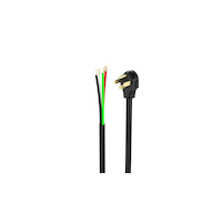 NOMA 5-ft 6-in 40-Amp 4-Wire Range Power Cord, Black