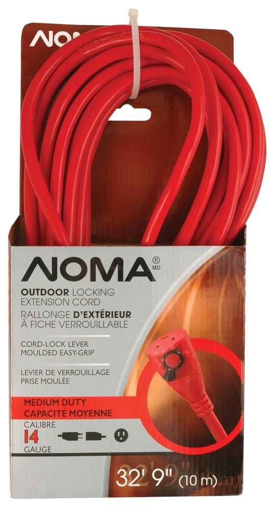 NOMA Single Outlet Locking Outdoor Extension Cord, 32ft Canadian Tire