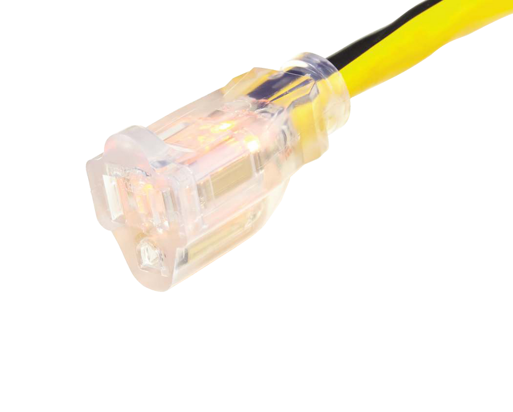Mastercraft Outdoor Extension Cord with Grounded Outlet and Lighted End, Yellow Canadian Tire