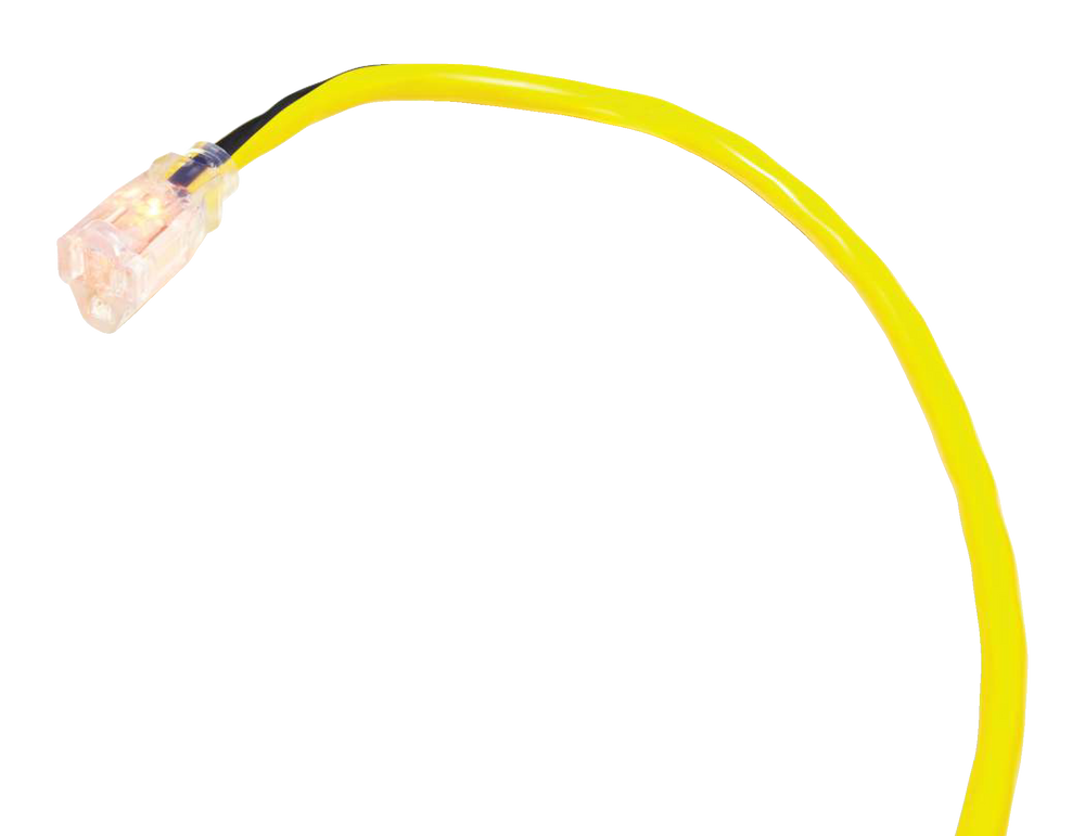 Mastercraft Outdoor Extension Cord with Grounded Outlet and Lighted End, Yellow Canadian Tire